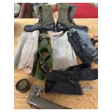 Military Combat Boots Belts Flashlight