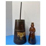 Vintage Butter Churn Aunt Jemina Syrup Bottle
