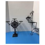 Metal Candle Holder and Metal Corner Shelf
