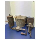 Vintage White Mountain Freezer Parts Grinder