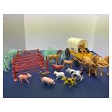 Vintage Cowboy Oregon Wagon and Horses Plus farm