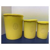 Vintage Tupperware 3 Canisters