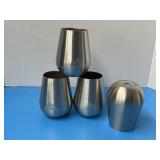 Four Ozark Trail, stainless steel wine tumblers