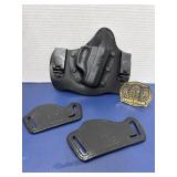 Leather Holster Belt Clip Red Man Belt Buckle