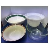 Stoneware and Glass Large Serving and Mixing