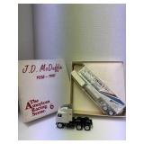 JD McDuffie Winross Die cast truck trailer