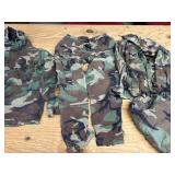 Military Cammo Jacket Pants Shirts