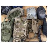 Cammo Backpack Knee Pads Gun Holsters Ammo Vest