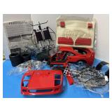 Ferrari F40 Metal 1:12 Scale Car in parts.