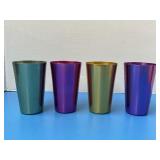 MCM aluminum tumblers, set of 4