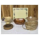 Vintage Glass Counter Saver, 12' x 15',  Footed