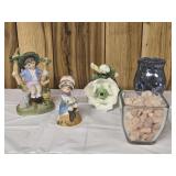 Two Night Lights, Two Cute Vintage Bisque