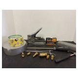 Duck Tape Stapler Brass Fittings whet Rock