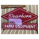 Dearborn Farm Equipment sign.  36x21