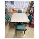 Table and four chairs   36x36x29.5