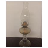 Vintage 18' Glass Kerosene Oil Lamp