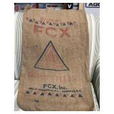 Vintage, FCX burlap sack.  21x38