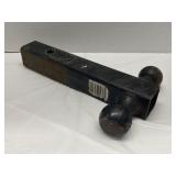 Dual ball trailer hitch mount