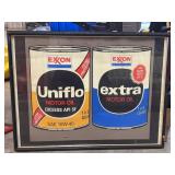 EXXON, framed print.  25x19