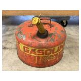 Vintage metal gasoline can