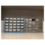 Screws small Item 2 Organizer  Bins with Contents