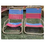 Two 'Rio'  Beach Chairs with aluminum frames.