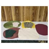 Placemats and Cloth Napkins.  Sets of 4.  Dark
