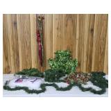 Decor!  Berry Garland. Two pre-lit Green Garland