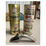 Vintage oil can spout & Phillips 66/Deluxe motor