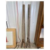 Two post hole diggers