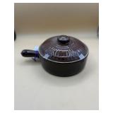 Vintage Marcrest 9'x 4ï¿½ Brown Stoneware Pot With