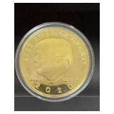Donald Trump 2020 24K Gold Plated Collectible