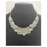 Rose Gold Tone Statement Necklace ï¿½ Clear