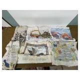Vintage calendar tea towels