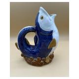 Vintage Gluggle Wanjiang Fish Pitcher Nouveau