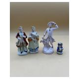 Vintage made in Japan and Capodimonte figures