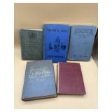 Antique hard back books lot