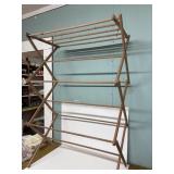 Vintage collapsible wooden  dry rack
