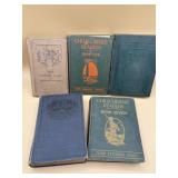 Antique hard back books lot