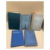 Antique hard back books lot