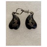 Sterling Silver Asian themed earrings Siam