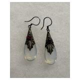 Stunning Sterling Silver Moonstone & Garnet