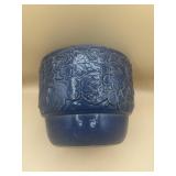 Blue pottery planter