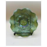 ANTIQUE Northwood Green Iridescent THREE FRUITS