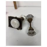 Vintage Glass and porcelain door knob sets