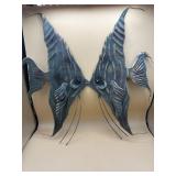 Metal Angel Fish Sculpture Well hangers 24ï¿½