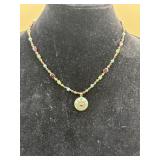 VINTAGE MICHAL GOLAN BEADED NECKLACE With pendant