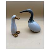 Contemporary Studio Pottery  Duck Bird Figures