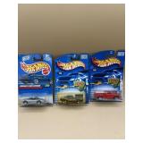 Three hot wheels collector cars