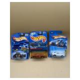 Three hot wheels collector cars
